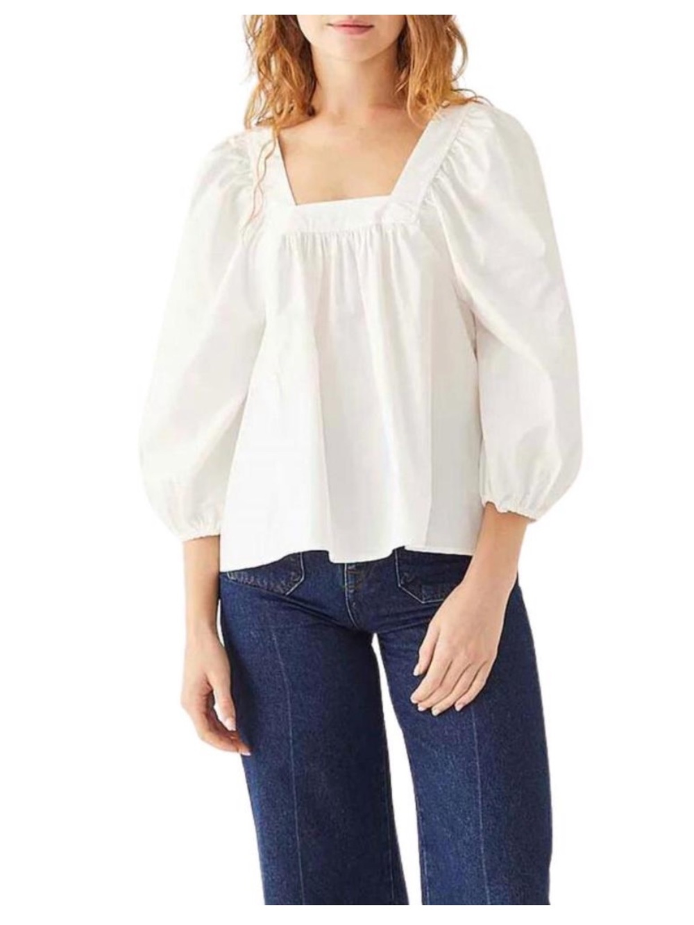 MERSEA Voyageur Poplin Cotton Blouse Size M